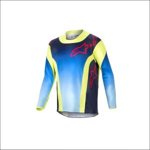 Youth Racer Hoen Jersey F YLW/BLUE YXL