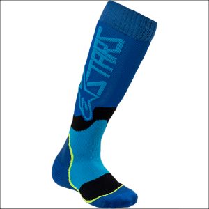 Alps Yth MX Plus Socks Blu/Blu