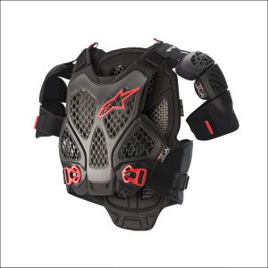 A6 CHEST ARMOUR BLK/ANTHR/RED XS/S