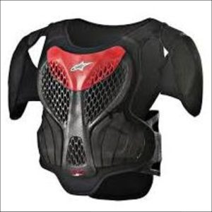 A5 Chest Protector BLK/WHT/RD YL/XL