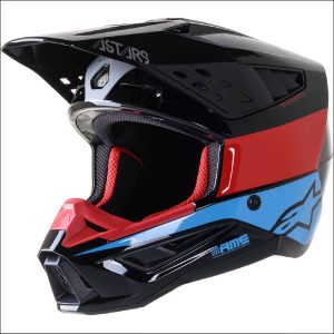 SM5 Bond Helmet Blk/red/Cyan/Slv - XL
