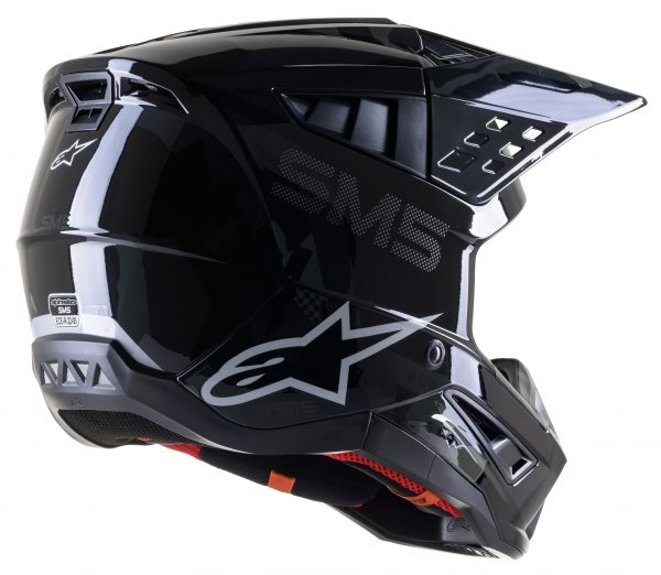 Alps SM5 Scout Helmet Blk Silver L