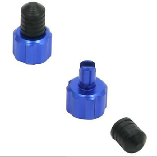 DRC Valve cap Blue with remover