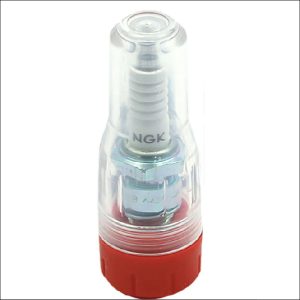 DRC Plug Protector Clear/Red 14mm