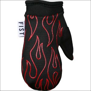 Fist Red Flame Frosty Baby Mitt