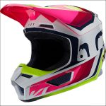 Fox V1 Helmet 2021 Flo/Yellow S