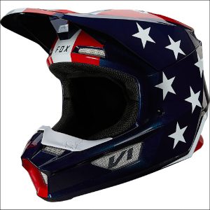 FOX V1 ULTRA Helmet ECE WhBluRed XL