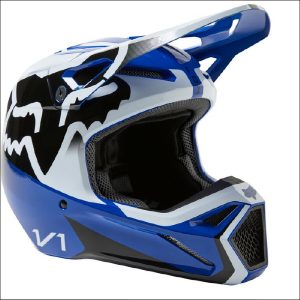 FOX V1 Leed Helmet DOT/ECE Blu S