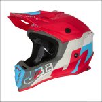 J38 Helmet Blu/Red Matt M