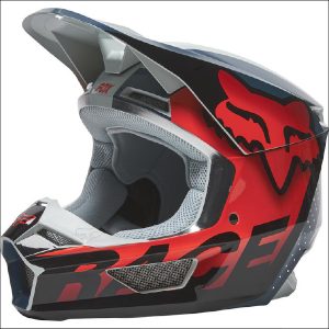 Fox V1 Trice Helmet ECE Gry/Org / S