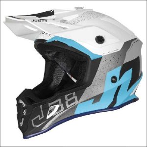 J38 Helmet Korner Blue/Wht Matte L