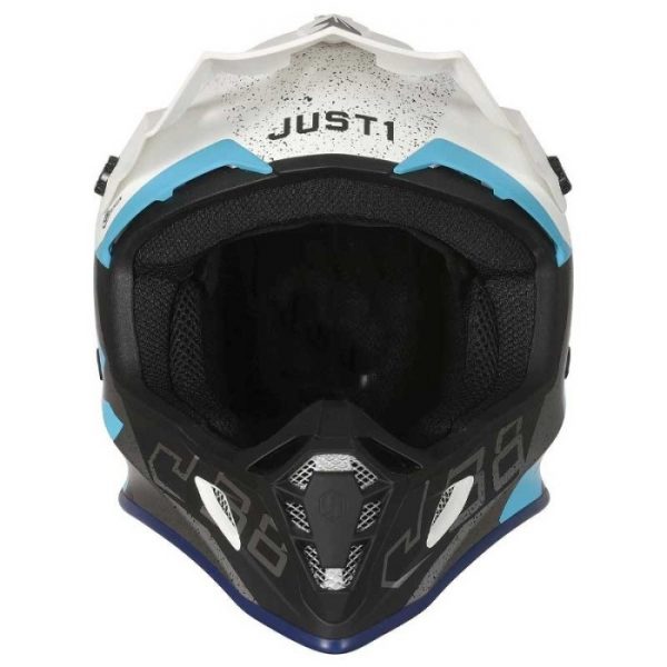 J38 Helmet Korner Blue/Wht Matte L