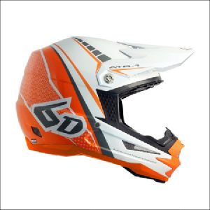 6D Helmet MX Atar -1 Edge Org/White L